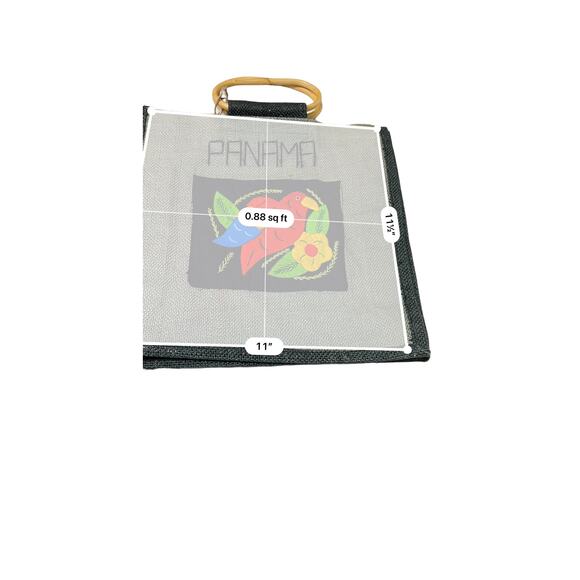 Panama‎ Souvenir Tote Bag Embroidered Bird Woven Handbag Purse - Picture 6 of 9